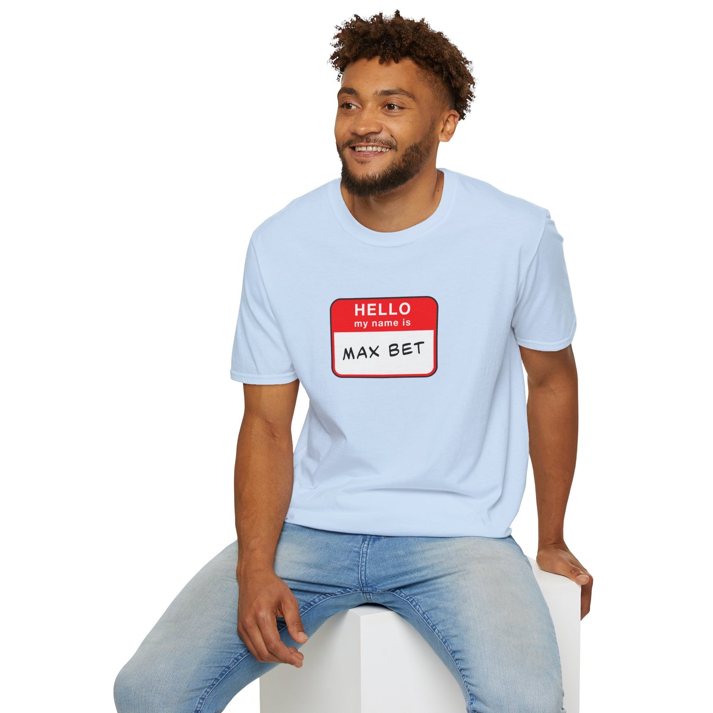 Max Bet Name Tag | Casino Gambling T-Shirt