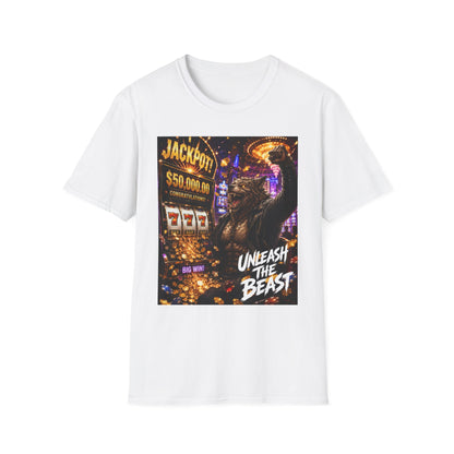 Jackpot Werewolf Unleash the Beast | Casino Gambling T-Shirt
