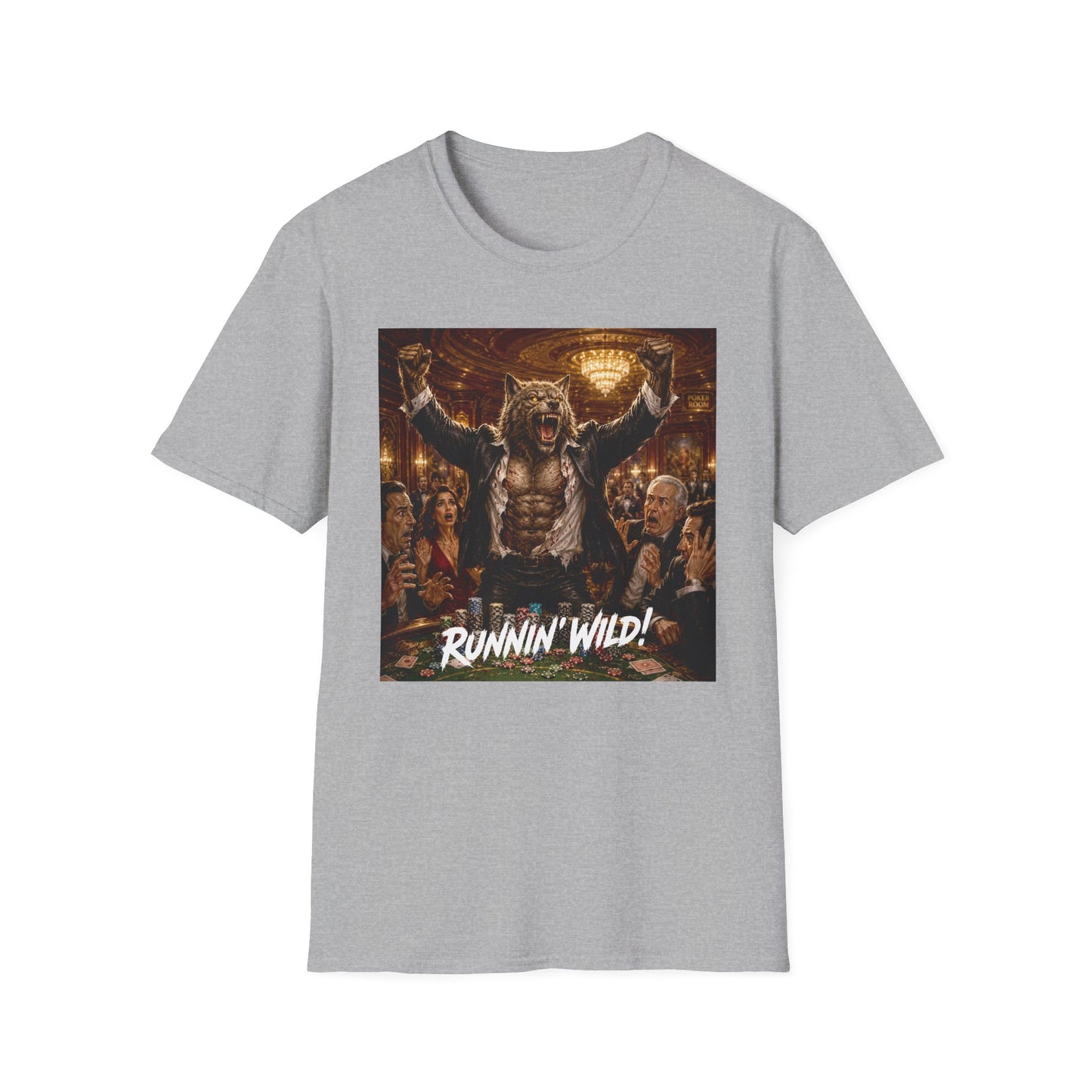 Jackpot Werewolf Runnin' Wild! | Casino Gambling T-Shirt