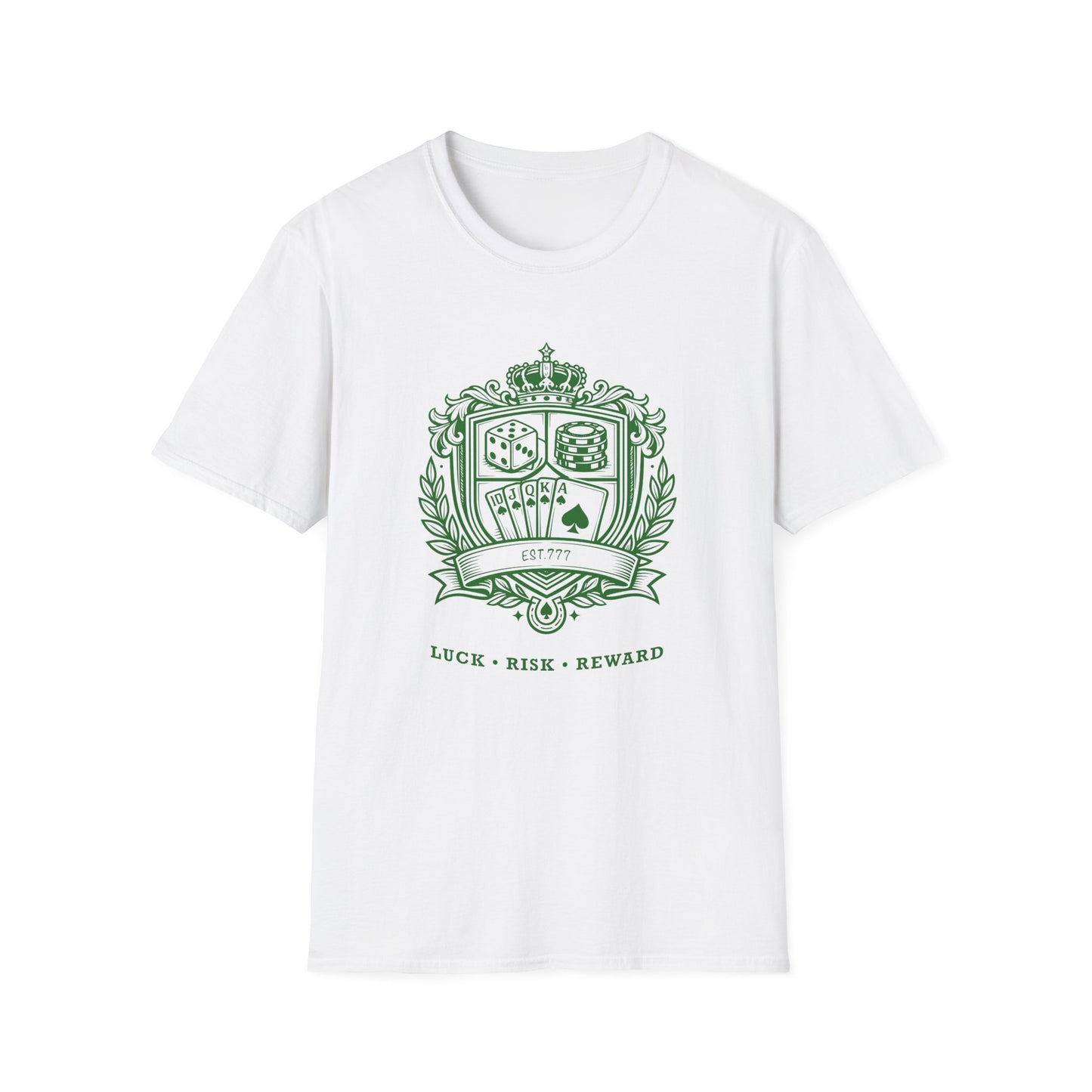 Gambler's Crest | Casino Gambling Simple T-Shirt