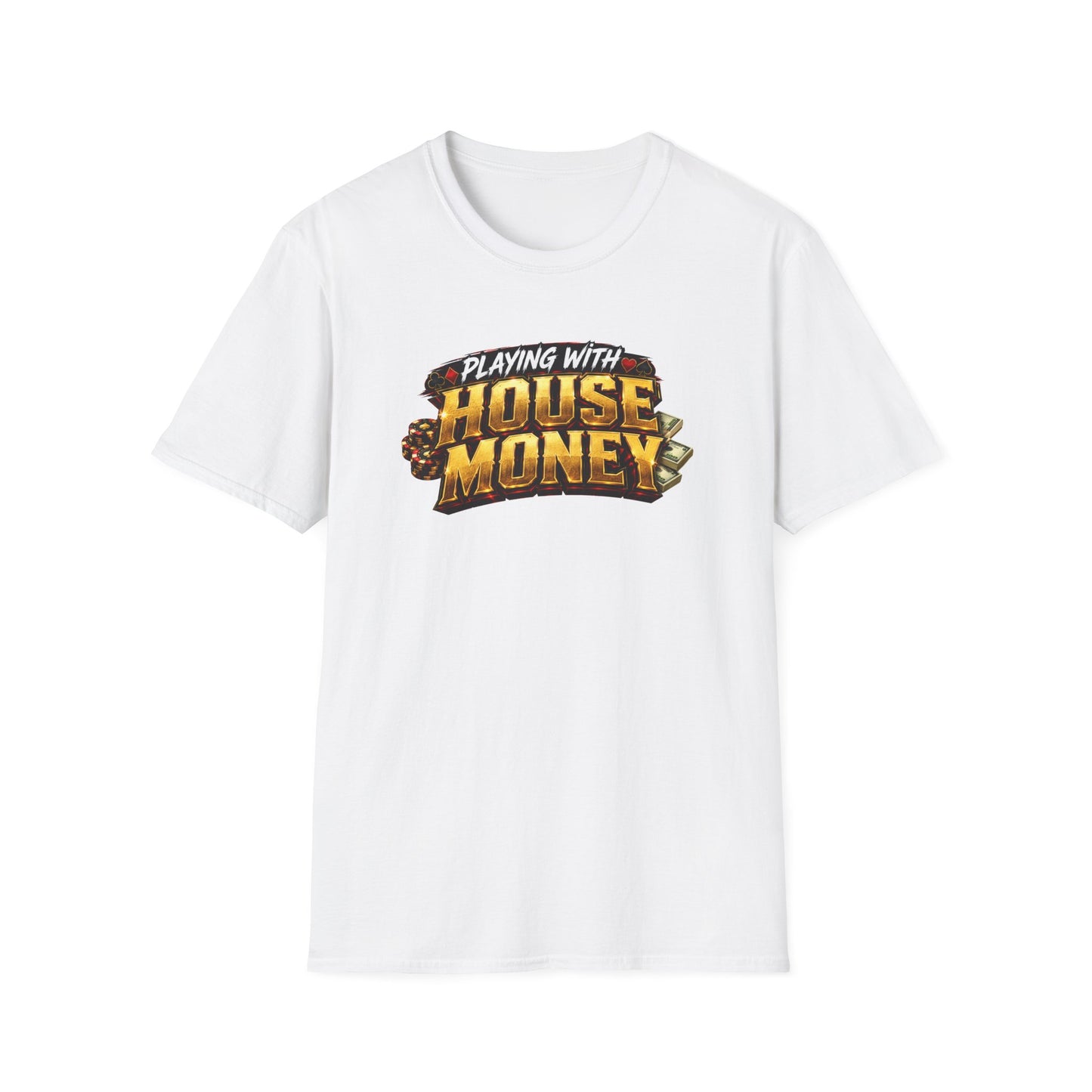 Playing With House Money Graphic Tee | Casino Gambling T-Shirt