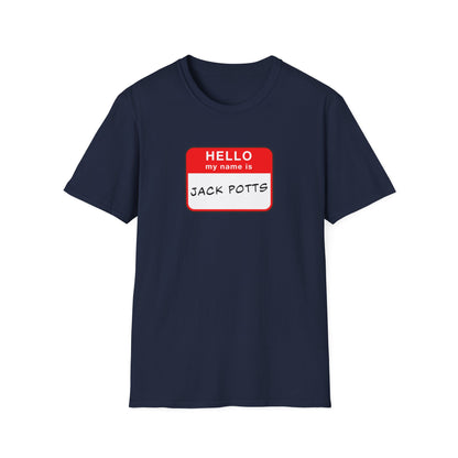 Jack Potts Name Tag | Casino Gambling T-Shirt