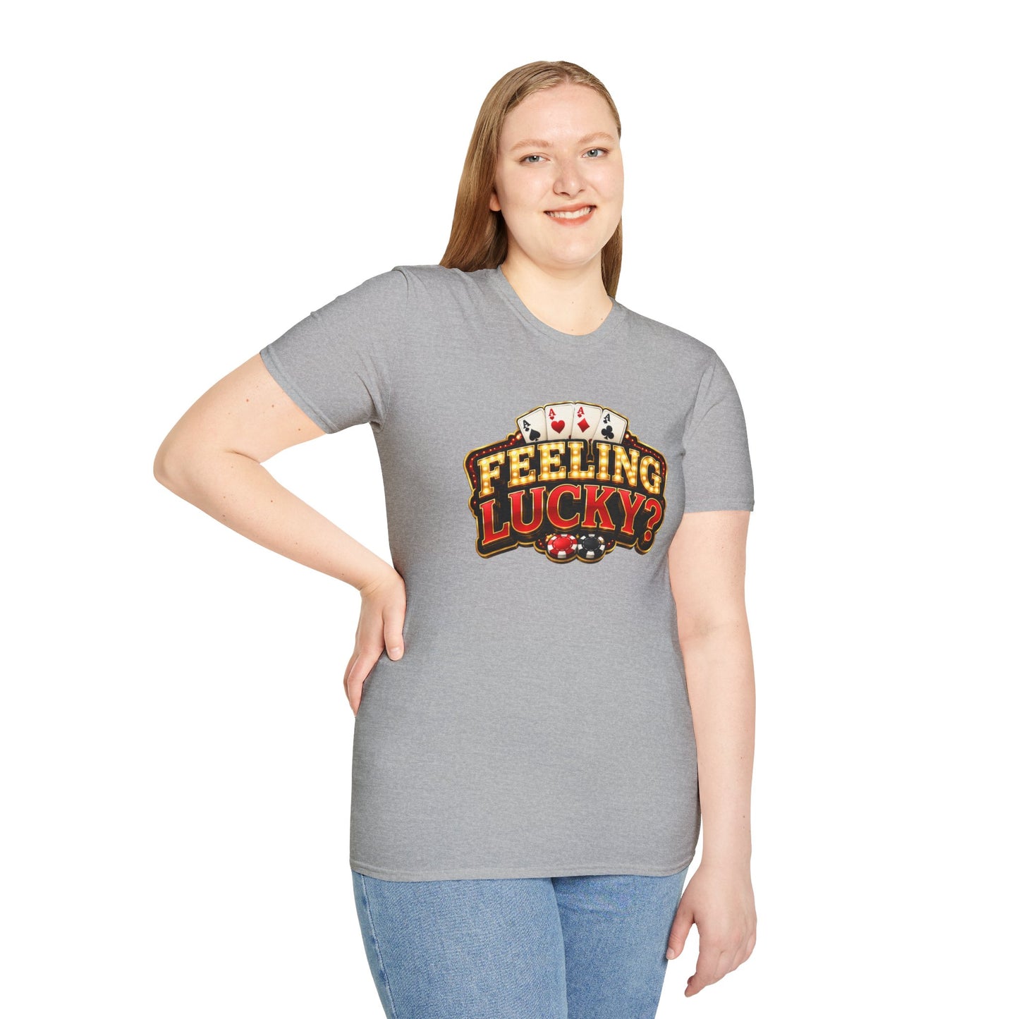 Feeling Lucky at the Tables | Casino Gambling T-Shirt