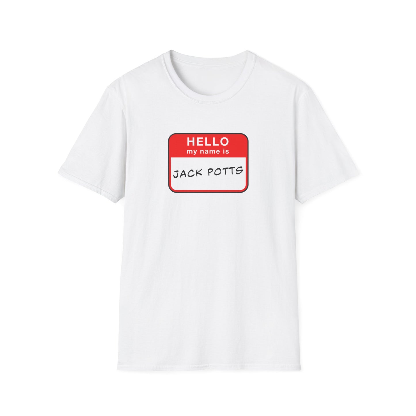 Jack Potts Name Tag | Casino Gambling T-Shirt