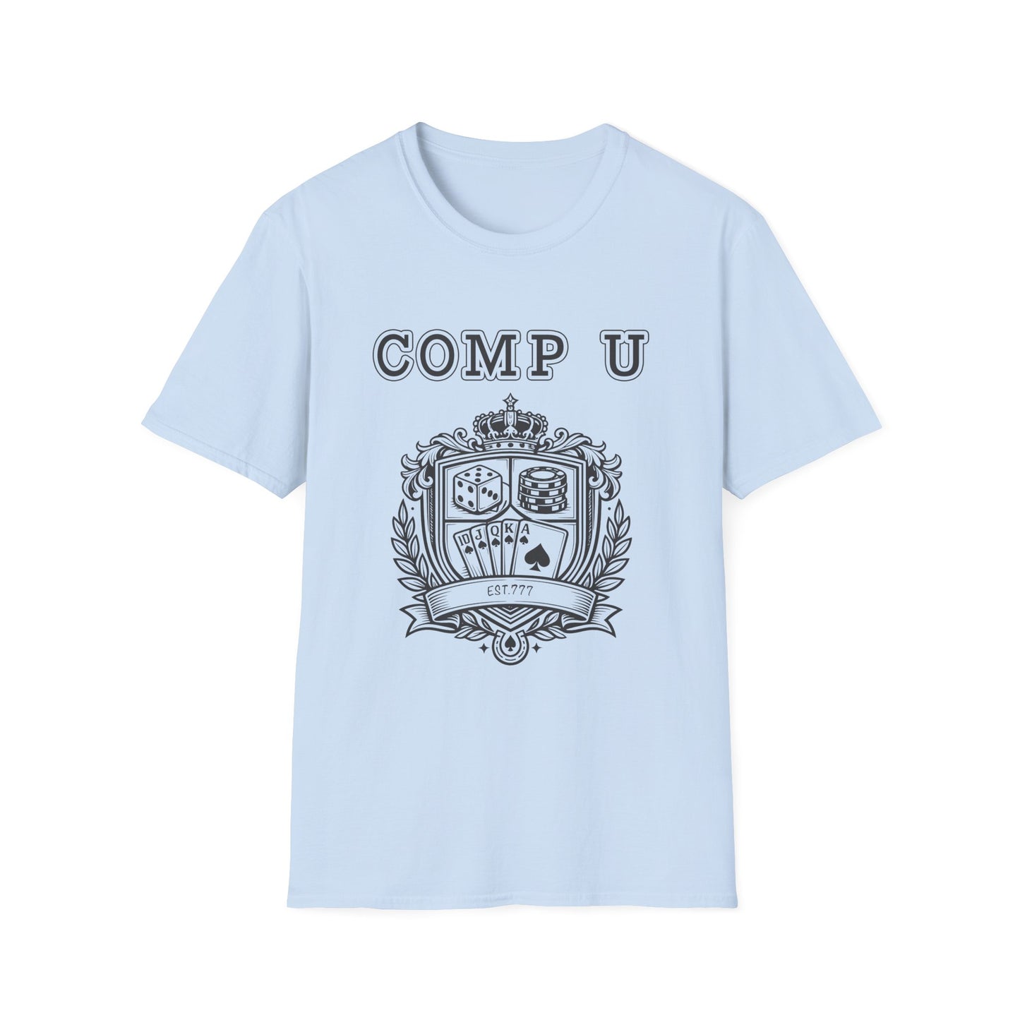 School Crest Comp U | Casino Gambling Light T-Shirt