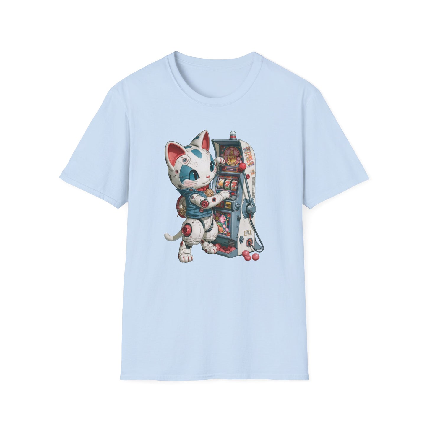 Robo Lucky Cat Graphic Tee | Casino Gambling T-Shirt
