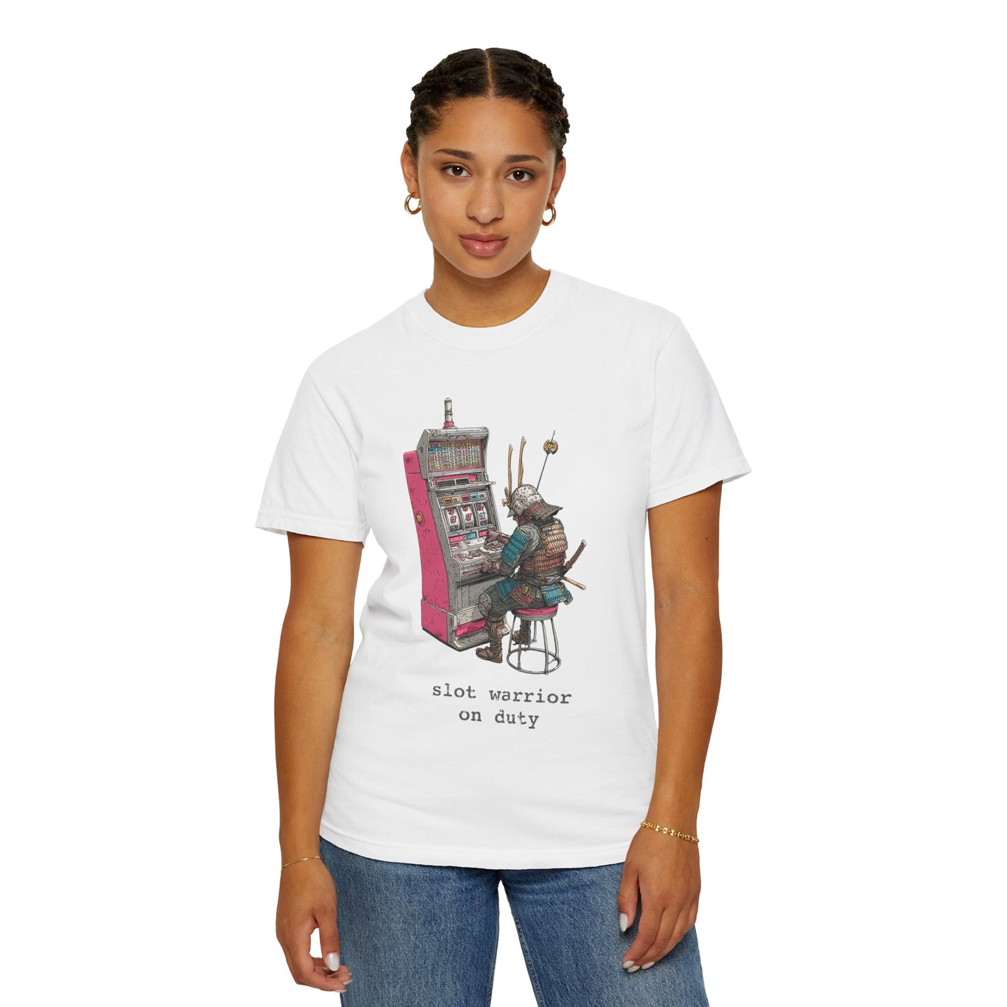 Slot Warrior On Duty Casino Gambling T-Shirt
