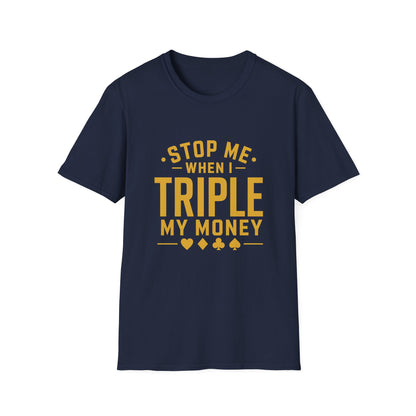 Triple My Money | Casino Gambling Dark T-Shirt