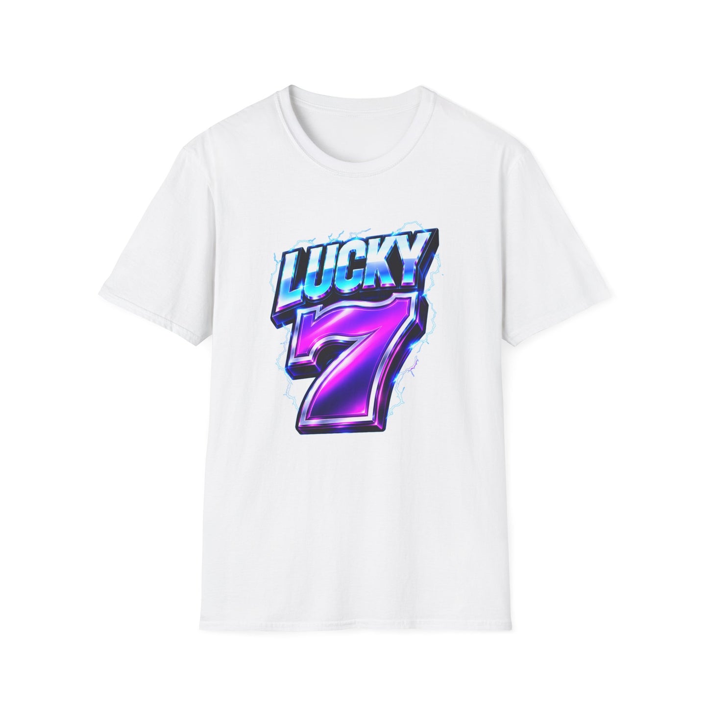 Lucky Lightning 7 Graphic Tee | Casino Gambling T-Shirt