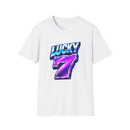 Lucky Lightning 7 Graphic Tee | Casino Gambling T-Shirt
