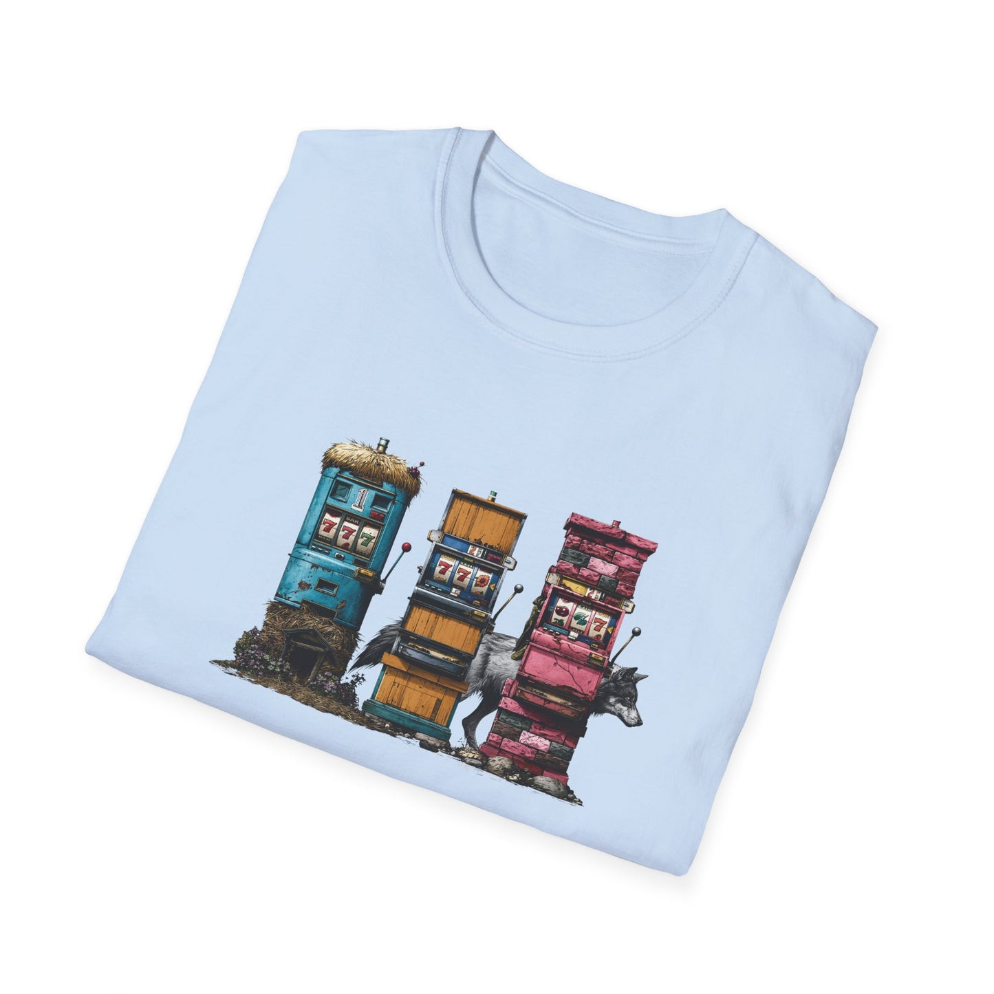 Three Little Slots | Casino Gambling T-Shirt