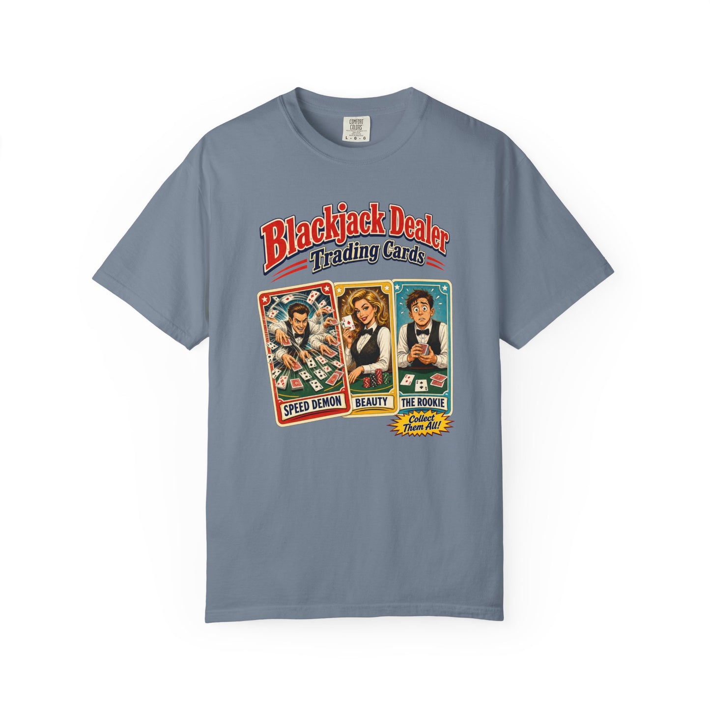 Blackjack Dealer Trading Cards Tee
