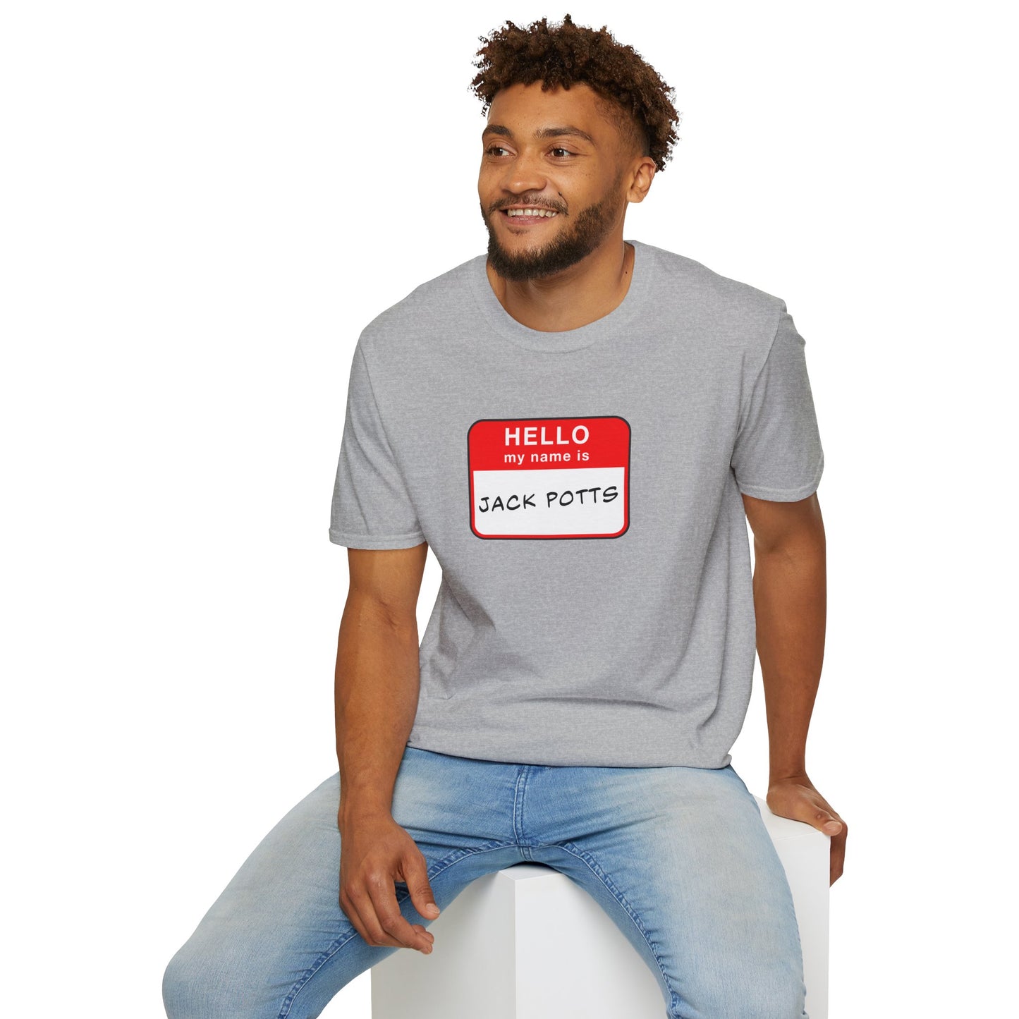 Jack Potts Name Tag | Casino Gambling T-Shirt