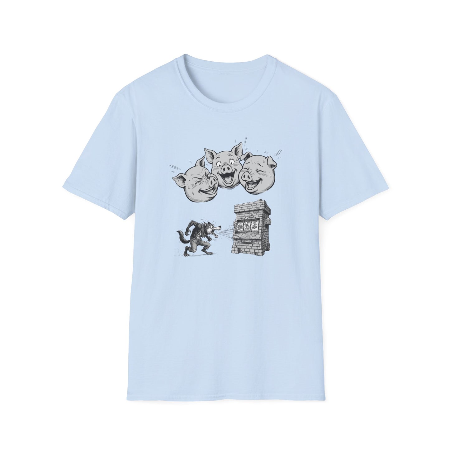 Laughing Pigs Graphic Tee | Casino Gambling T-Shirt