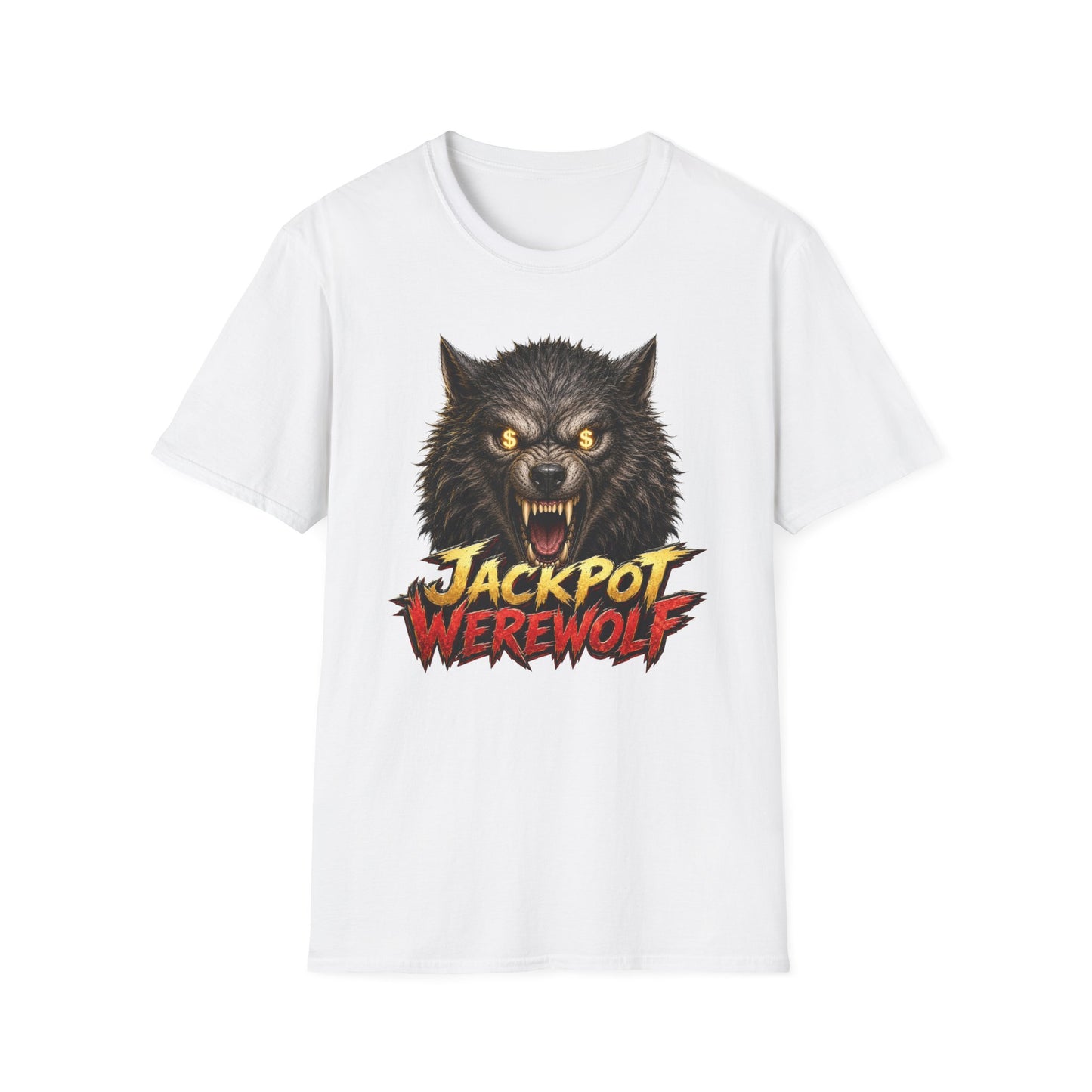 Jackpot Werewolf Graphic Tee | Casino Gambling T-Shirt