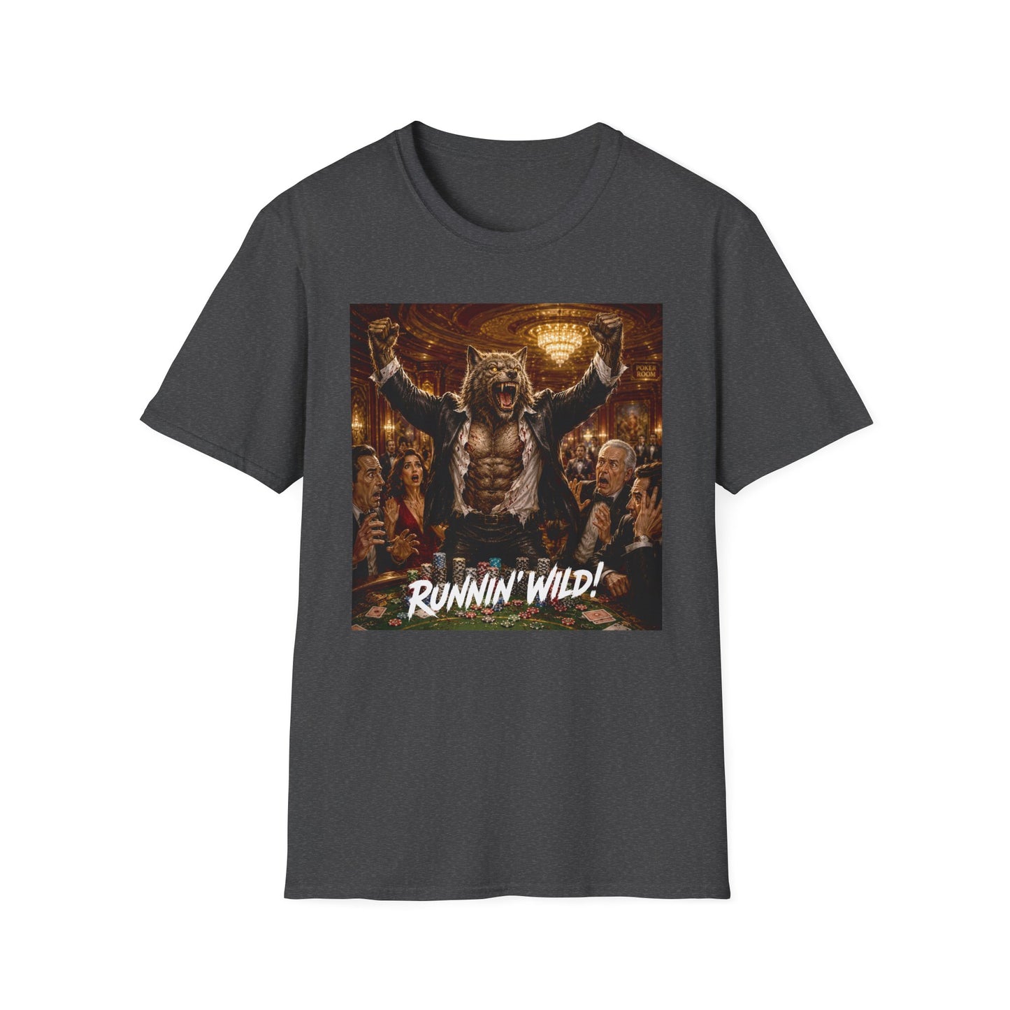 Jackpot Werewolf Runnin' Wild! | Casino Gambling T-Shirt