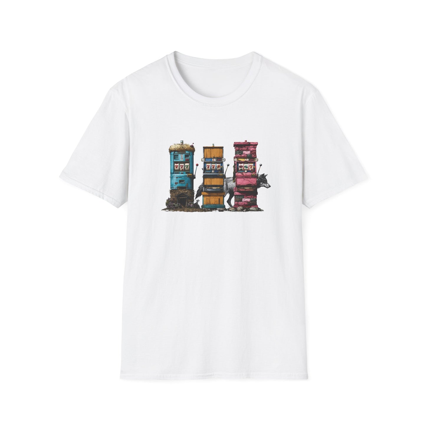 Three Little Slots | Casino Gambling T-Shirt