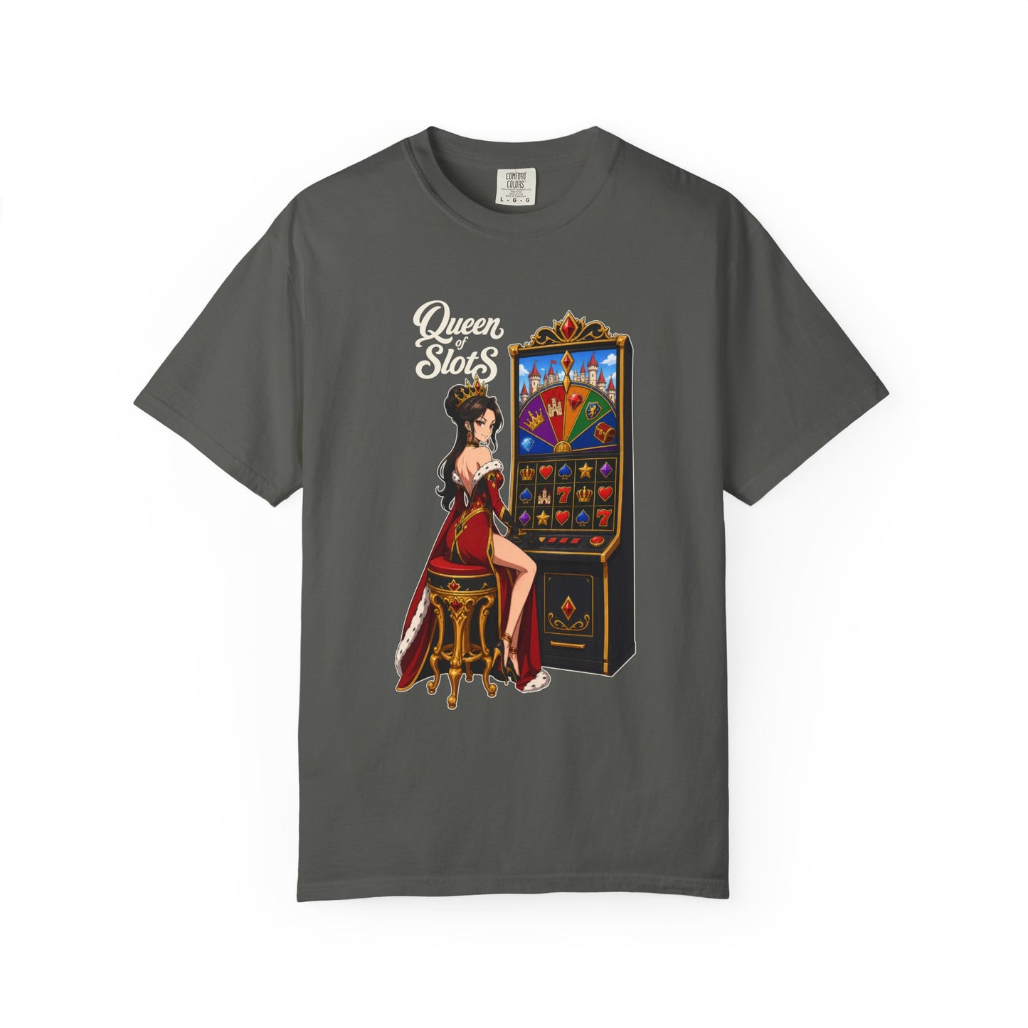 Queen of Slots Retro Pin-Up T-Shirt