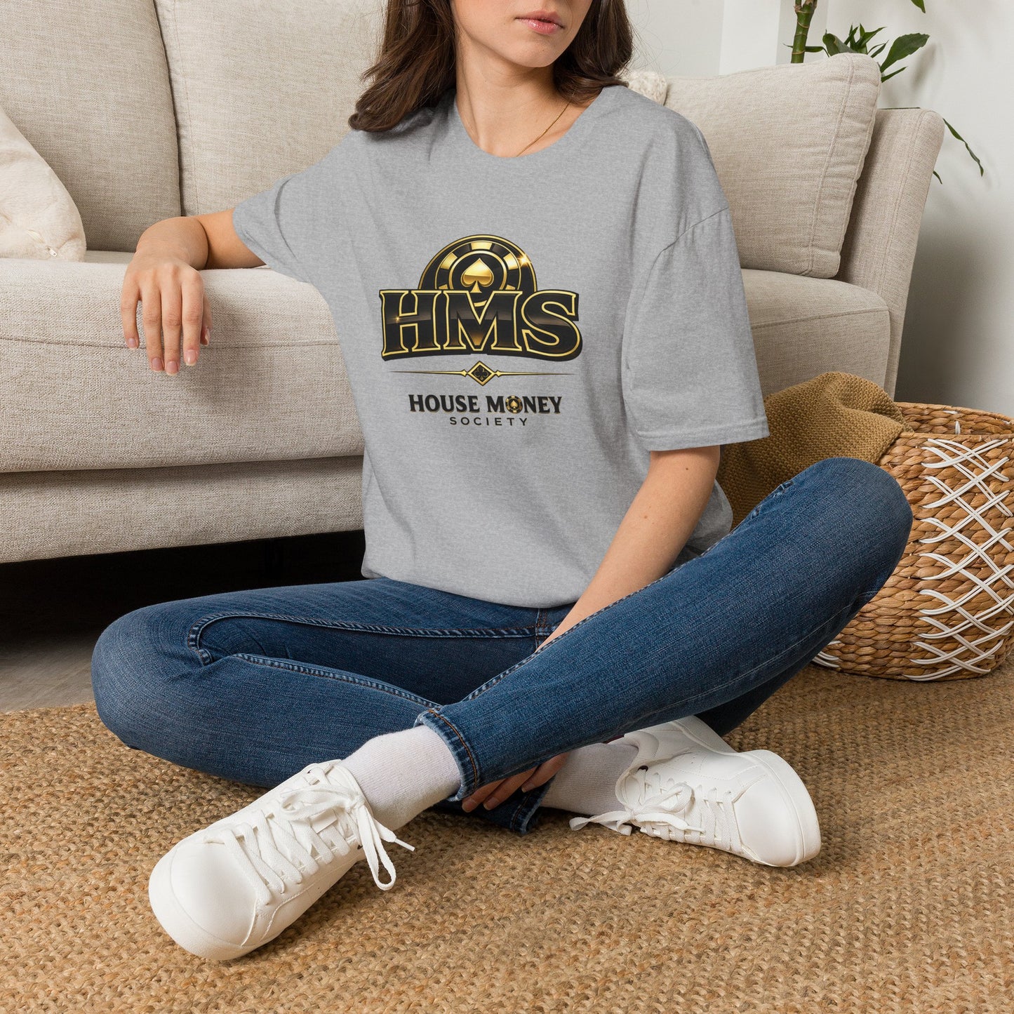 House Money Society Icon Graphic Tee | Casino Gambling T-Shirt