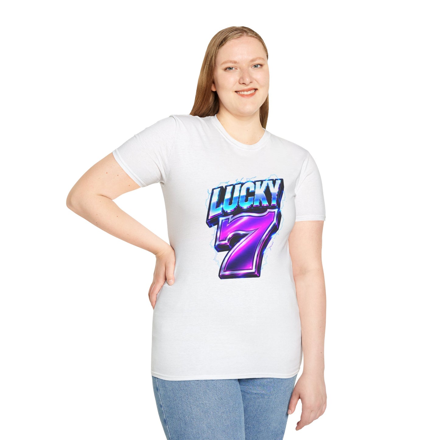 Lucky Lightning 7 Graphic Tee | Casino Gambling T-Shirt