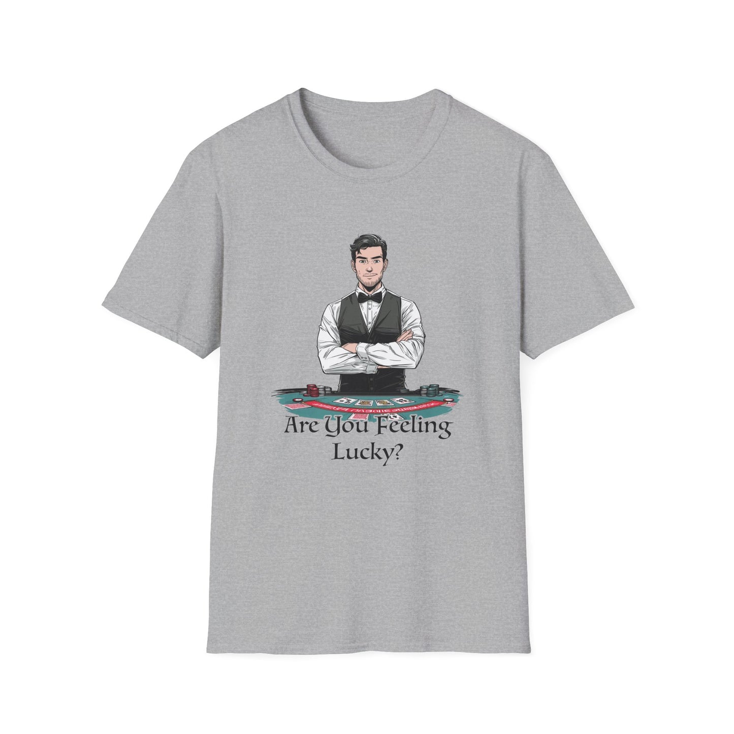You Feeling Lucky? Dealer Graphic Tee | Casino Gambling T-Shirt