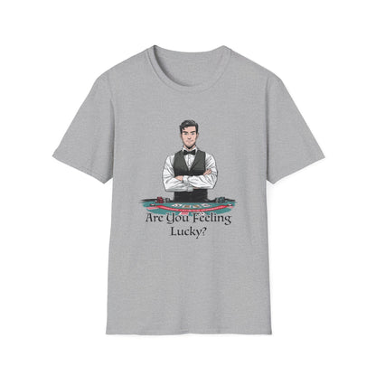 You Feeling Lucky? Dealer Graphic Tee | Casino Gambling T-Shirt