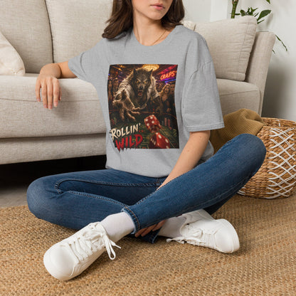 Rollin' Wild Jackpot Werewolf | Casino Gambling T-Shirt