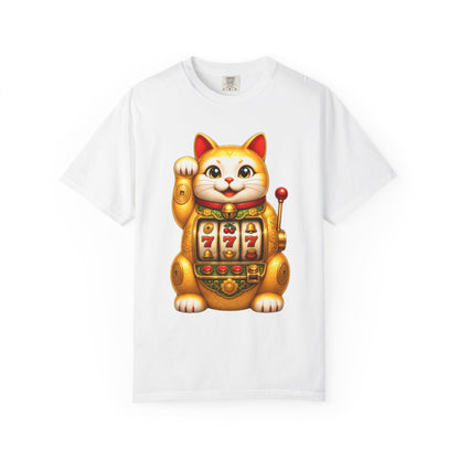 Golden Lucky Cat Slot Machine Tee
