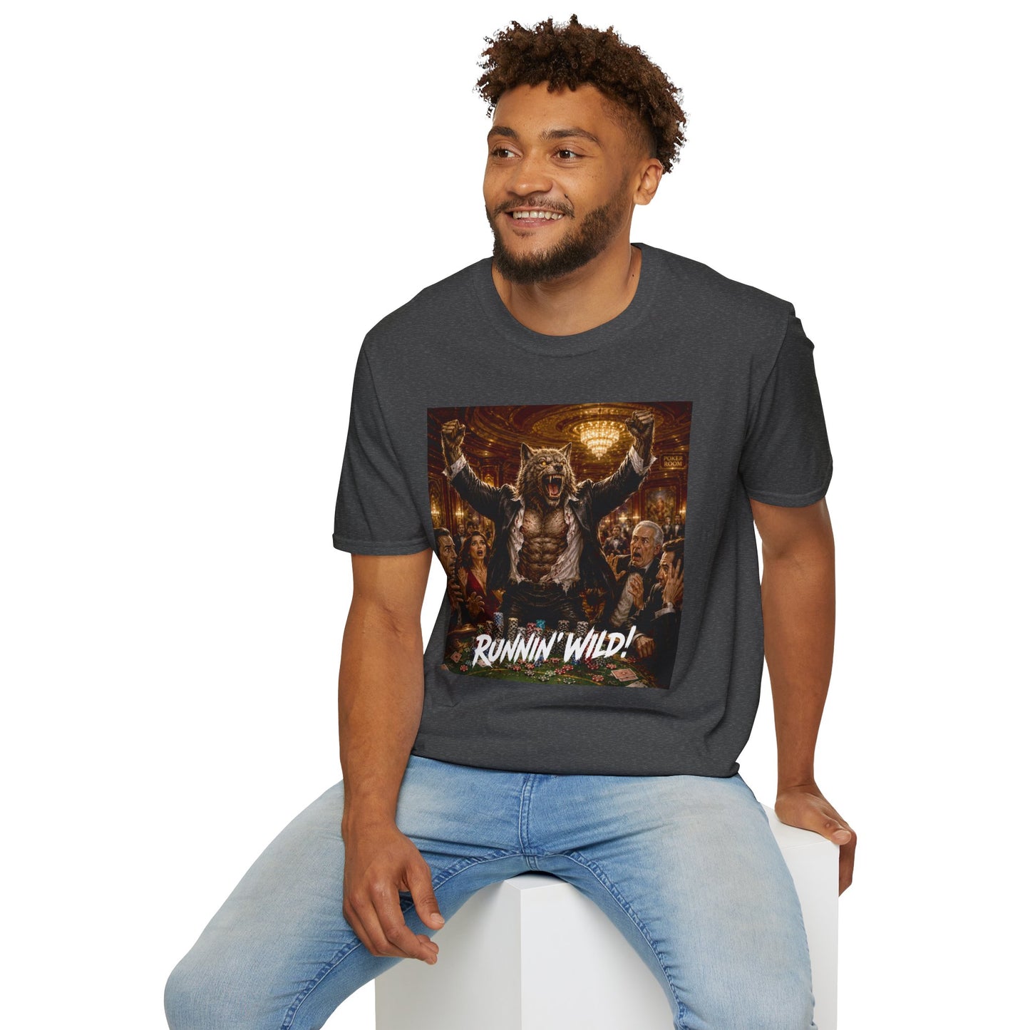 Jackpot Werewolf Runnin' Wild! | Casino Gambling T-Shirt