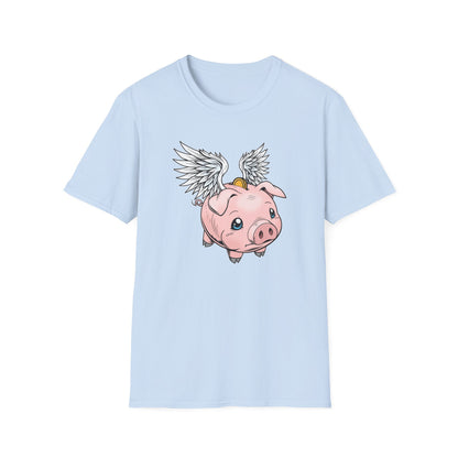 Flying Piggy Bank | Casino Gambling T-Shirt
