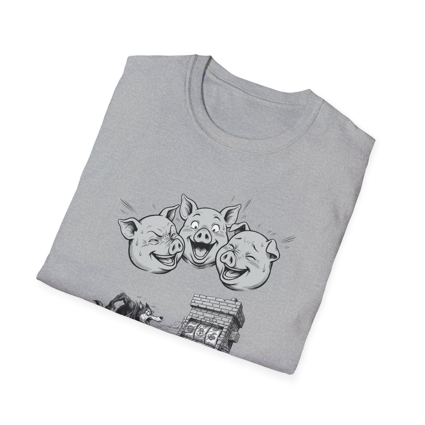 Laughing Pigs Graphic Tee | Casino Gambling T-Shirt