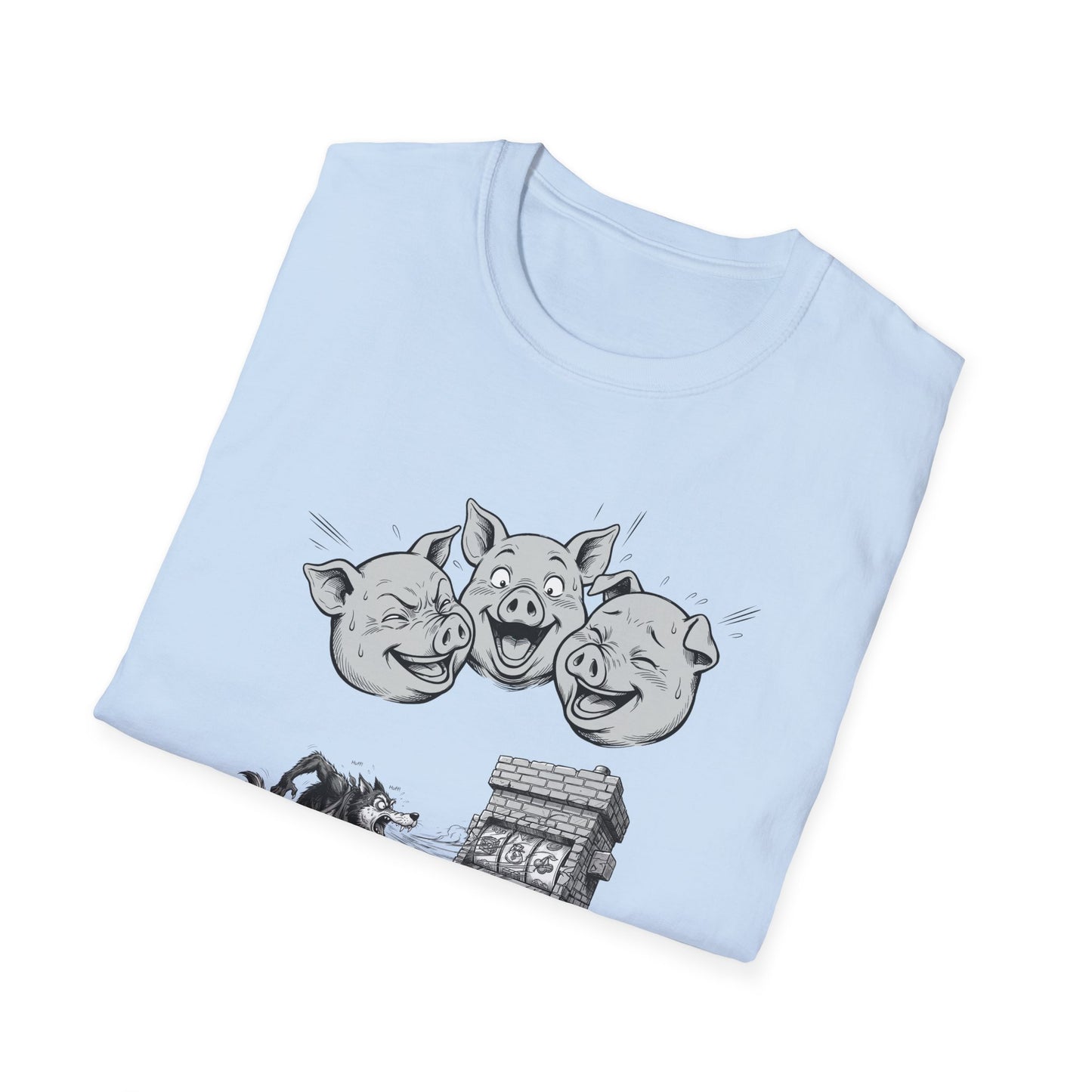 Laughing Pigs Graphic Tee | Casino Gambling T-Shirt