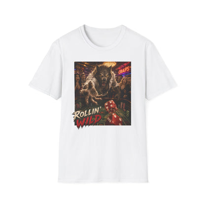 Rollin' Wild Jackpot Werewolf | Casino Gambling T-Shirt