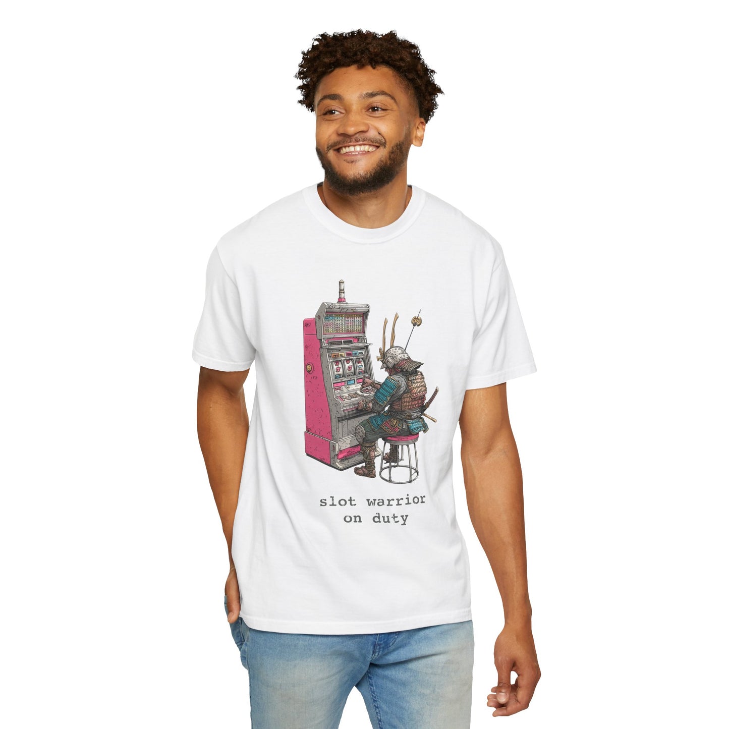Slot Warrior On Duty Casino Gambling T-Shirt