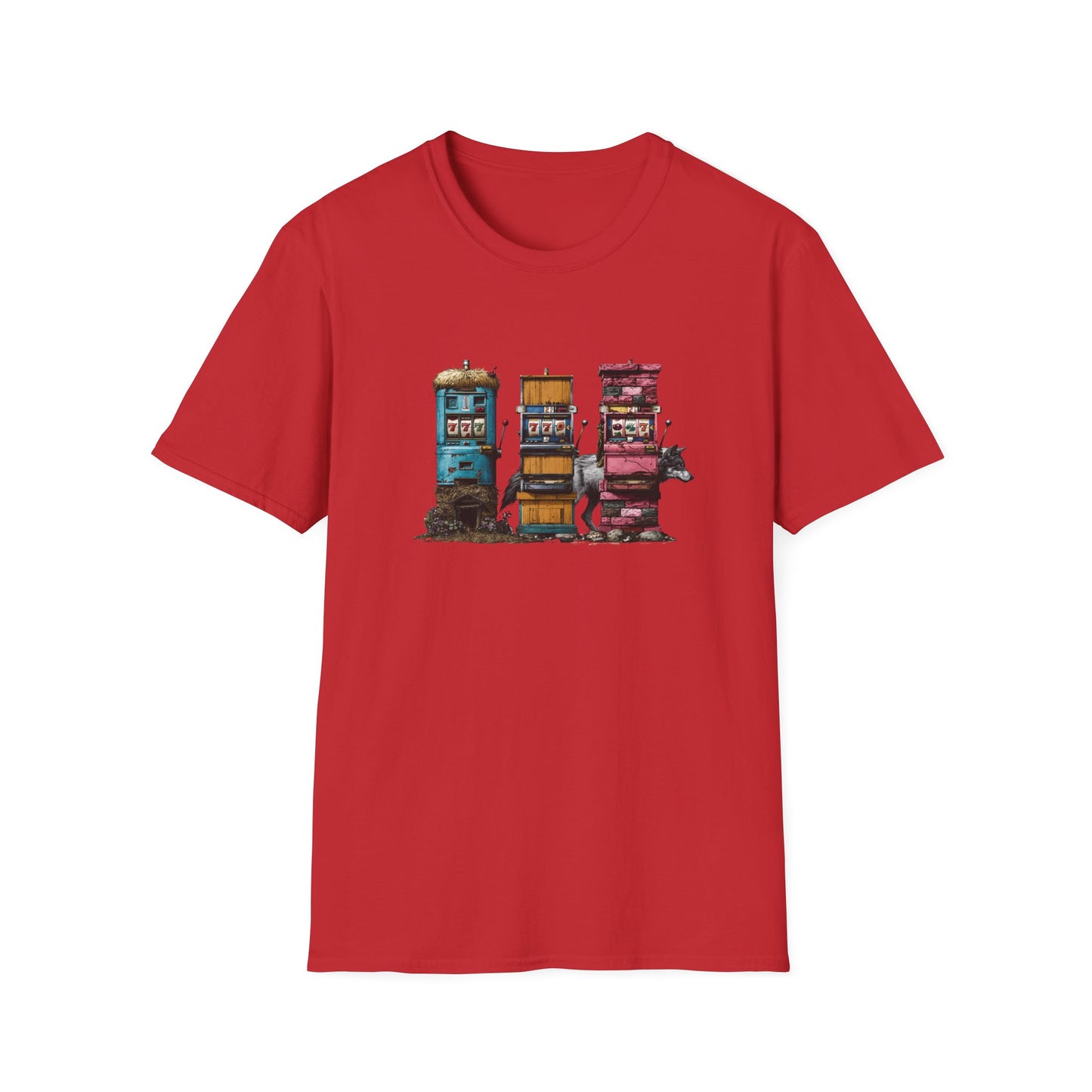 Three Little Slots | Casino Gambling T-Shirt