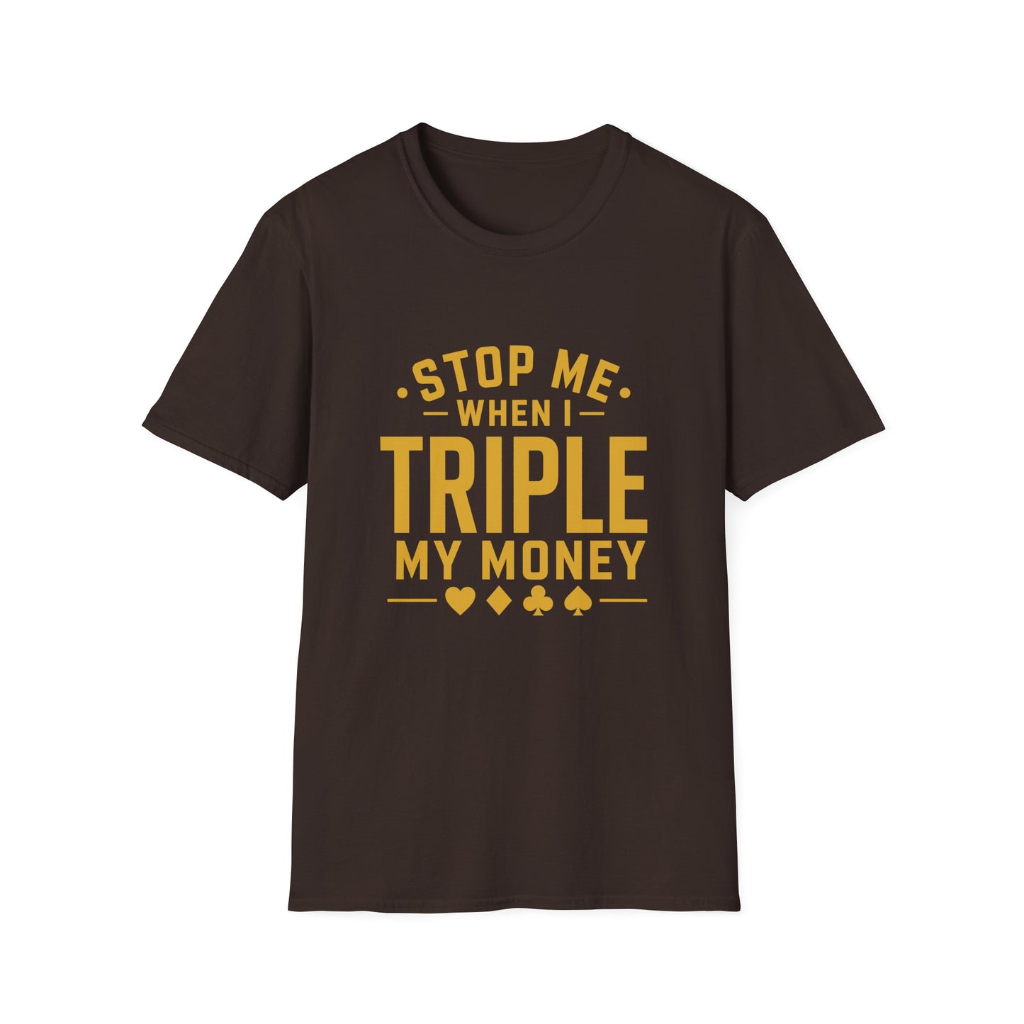 Triple My Money | Casino Gambling Dark T-Shirt