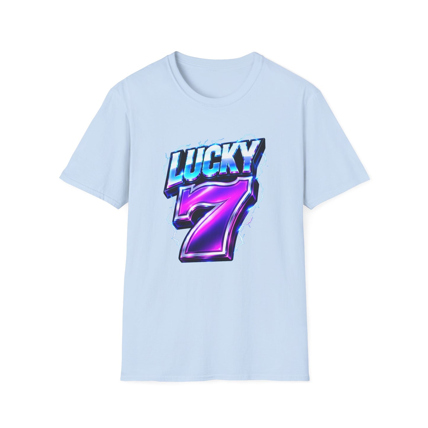 Lucky Lightning 7 Graphic Tee | Casino Gambling T-Shirt