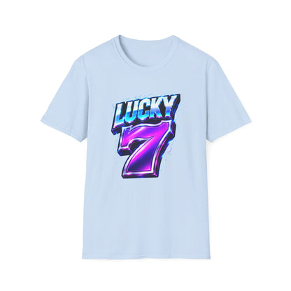 Lucky Lightning 7 Graphic Tee | Casino Gambling T-Shirt