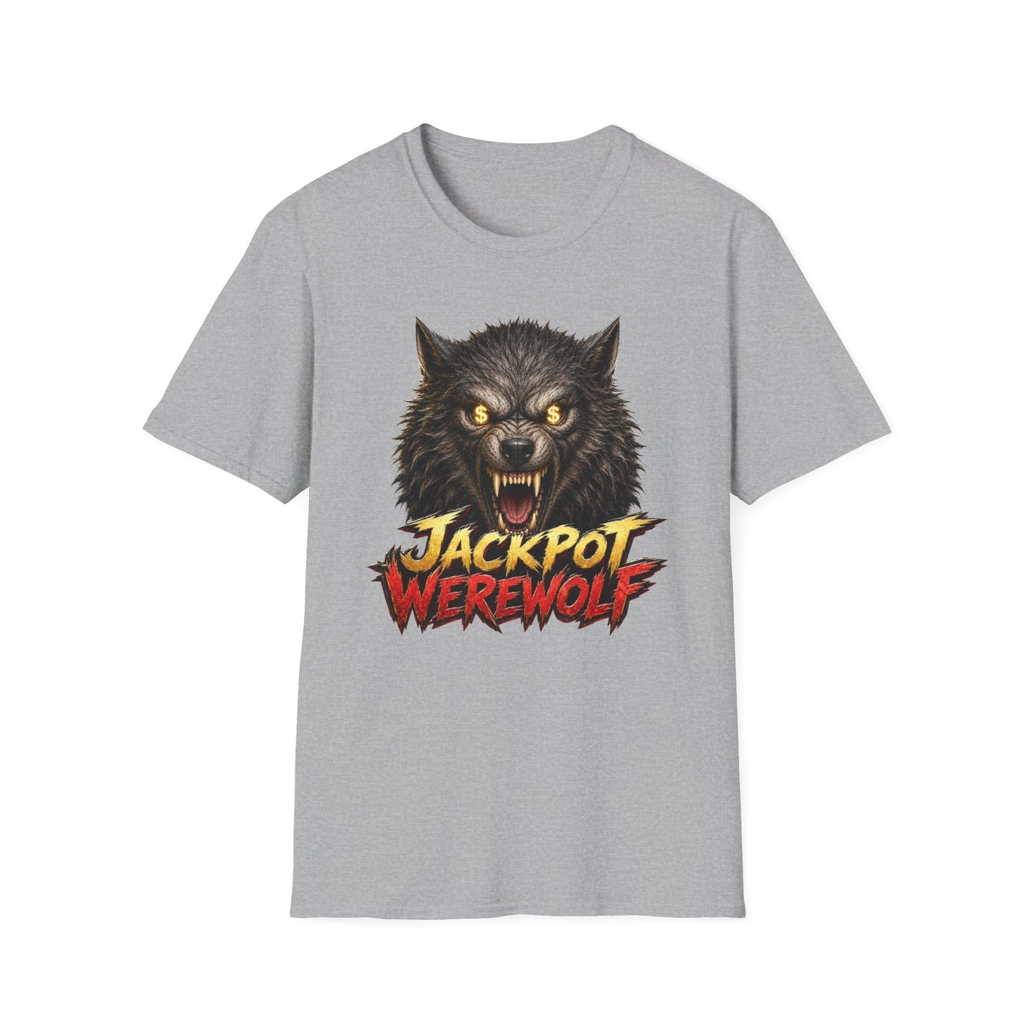 Jackpot Werewolf Graphic Tee | Casino Gambling T-Shirt