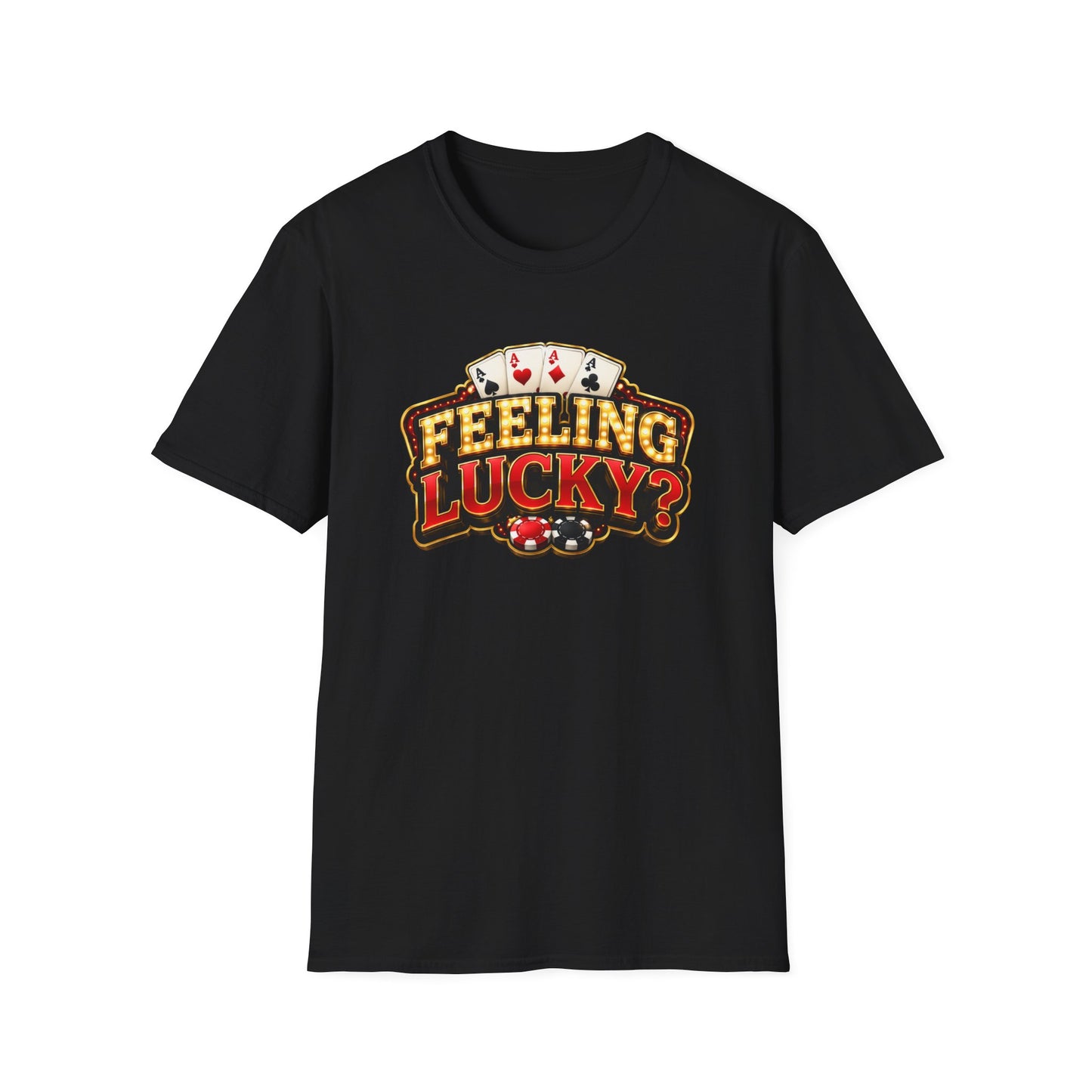 Feeling Lucky at the Tables | Casino Gambling T-Shirt
