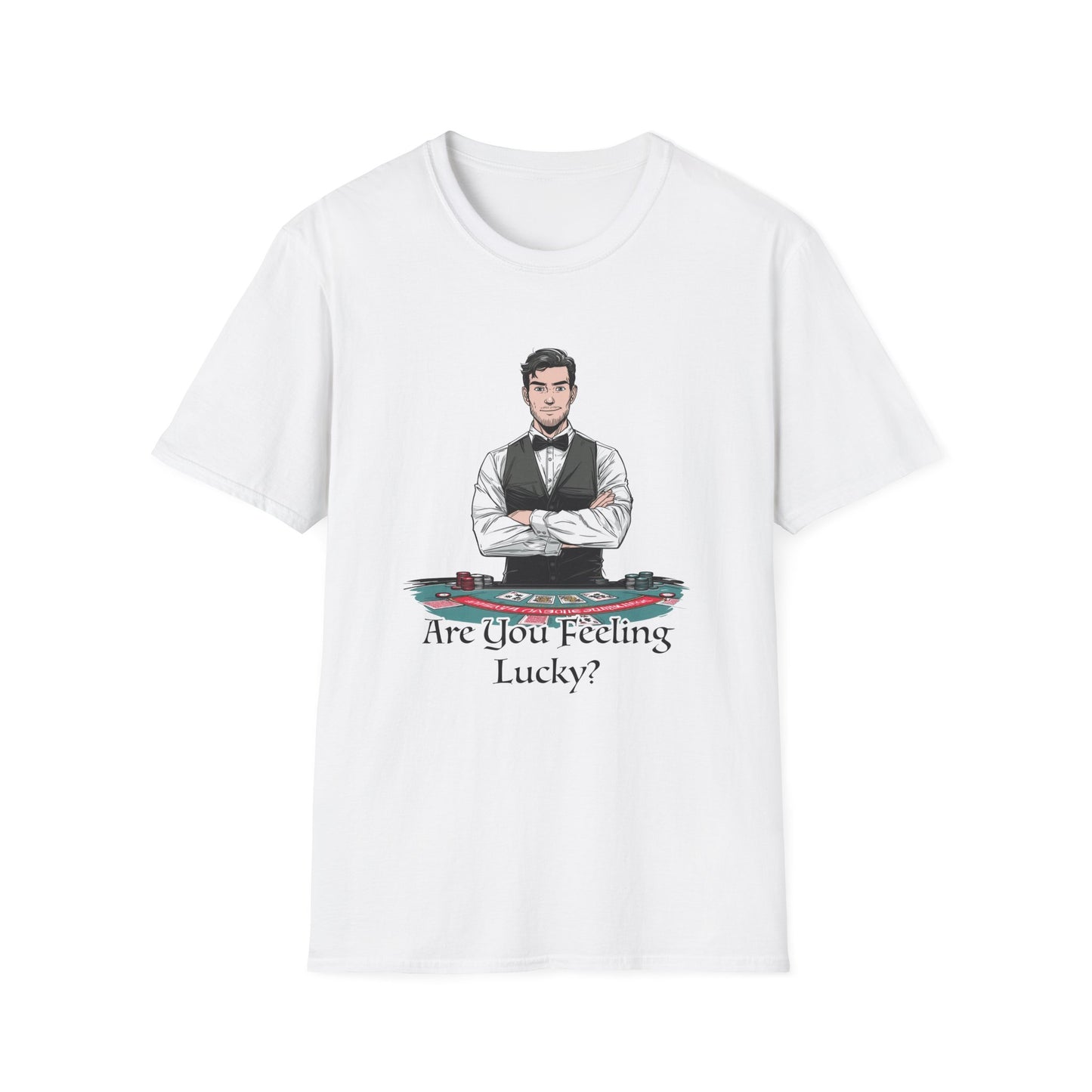 You Feeling Lucky? Dealer Graphic Tee | Casino Gambling T-Shirt
