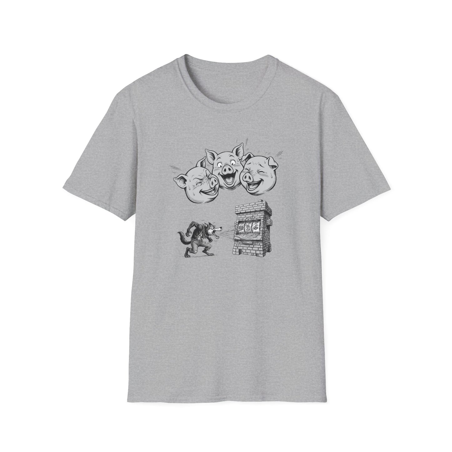 Laughing Pigs Graphic Tee | Casino Gambling T-Shirt