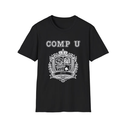School Crest Comp U | Casino Gambling Dark T-Shirt