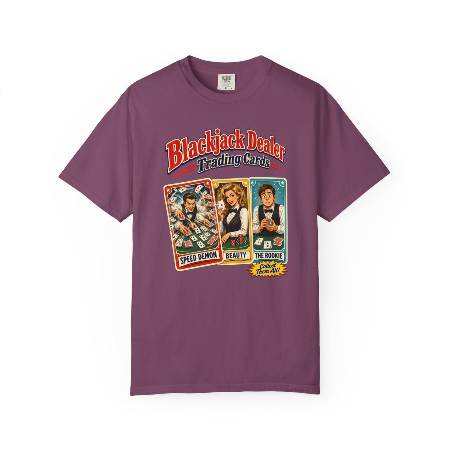 Blackjack Dealer Trading Cards Tee