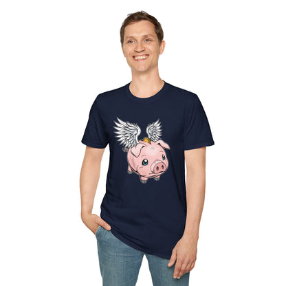 Flying Piggy Bank | Casino Gambling T-Shirt