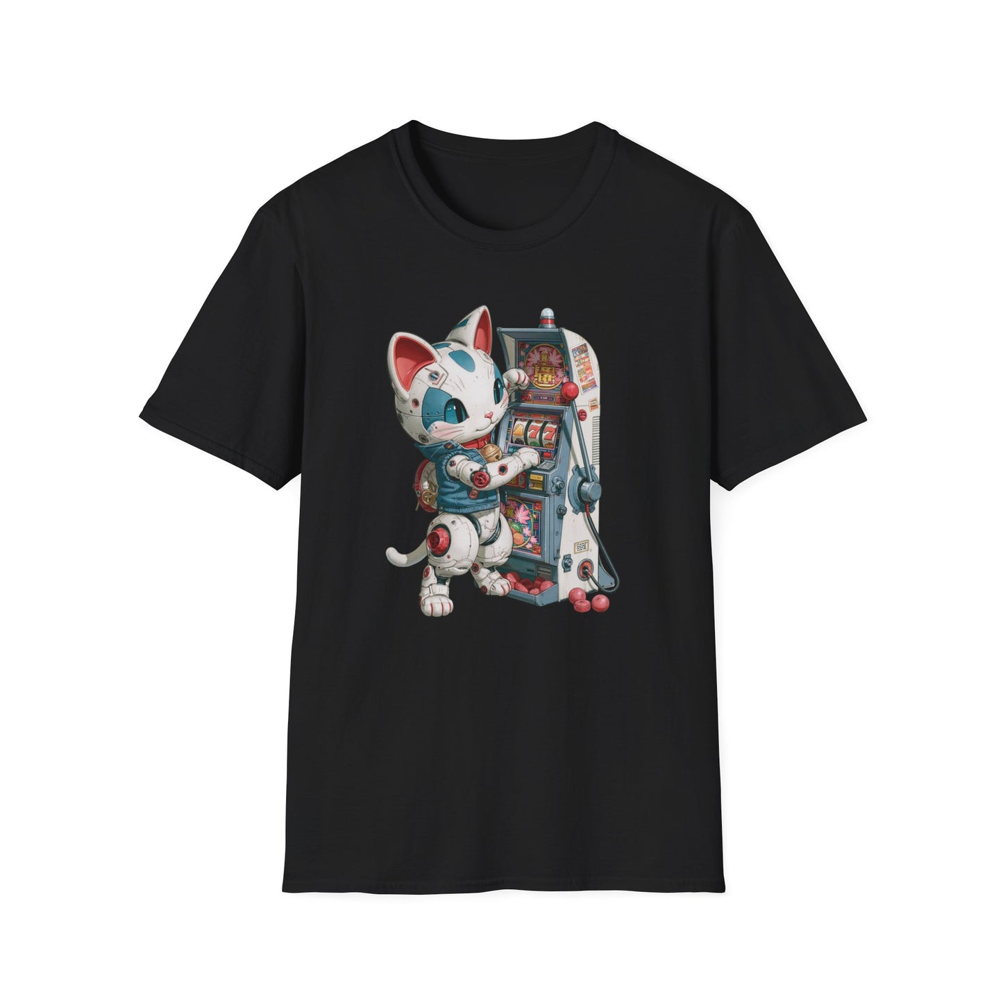 Robo Lucky Cat Graphic Tee | Casino Gambling T-Shirt