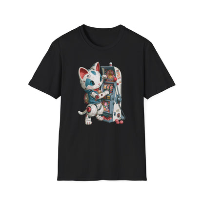 Robo Lucky Cat Graphic Tee | Casino Gambling T-Shirt
