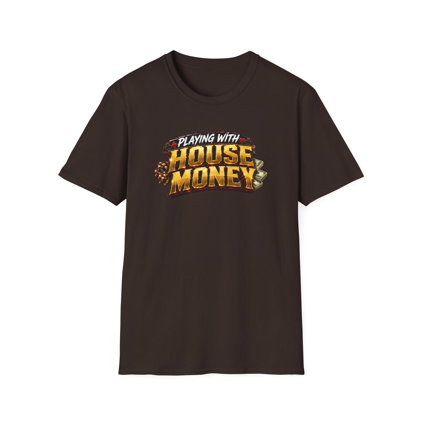 Playing With House Money Graphic Tee | Casino Gambling T-Shirt