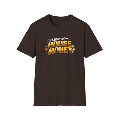 Playing With House Money Graphic Tee | Casino Gambling T-Shirt