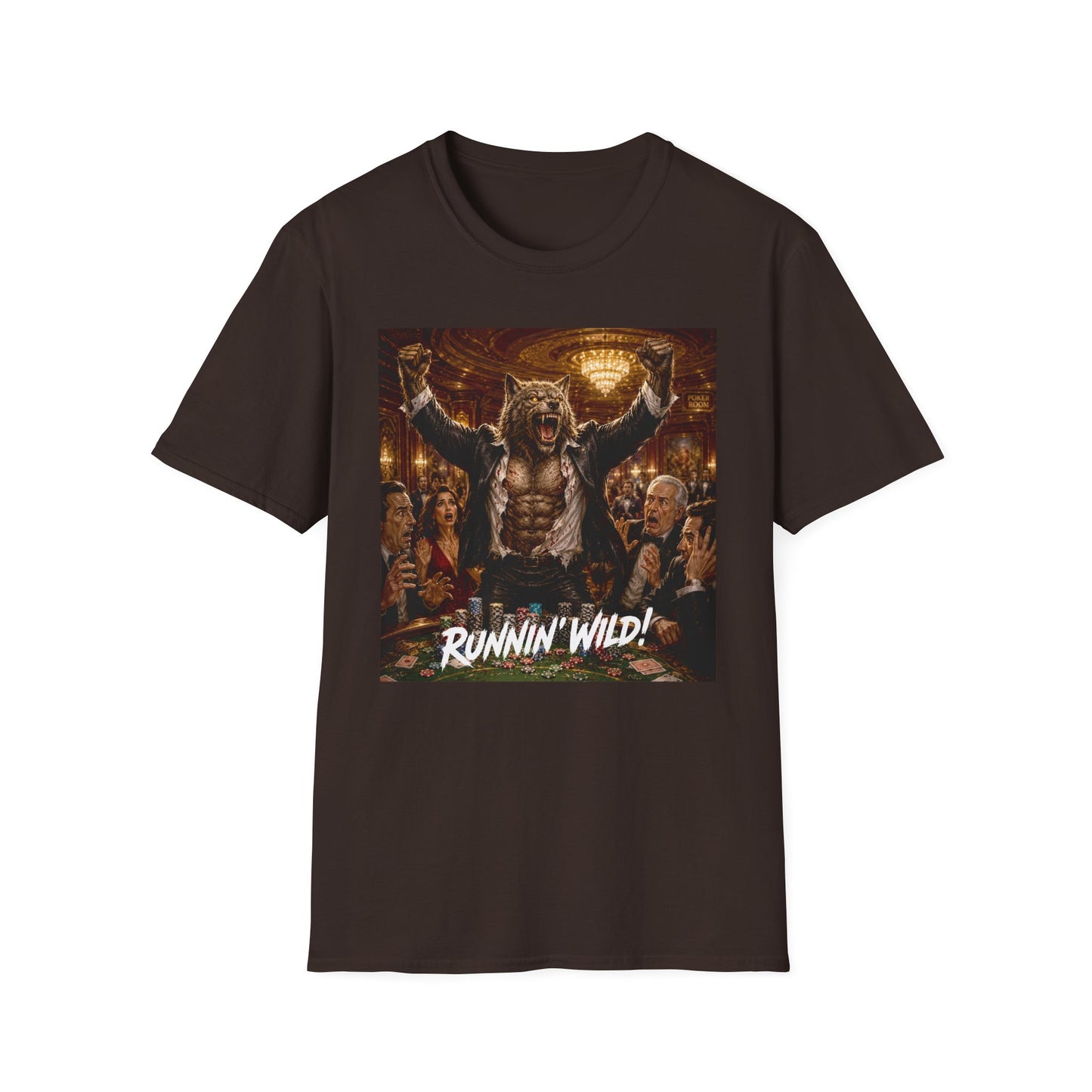 Jackpot Werewolf Runnin' Wild! | Casino Gambling T-Shirt